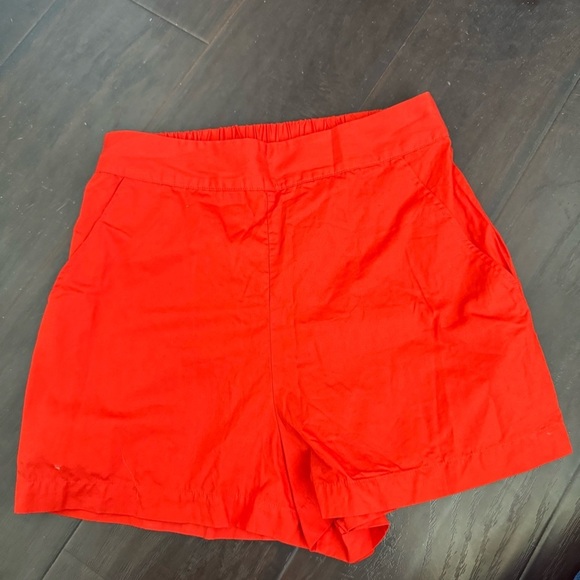 Free People High-Rise Shorts in Cajun Shrimp Red – Size XS - Picture 5 of 5